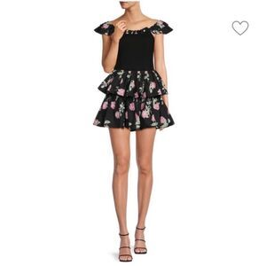 LoveShackFancy Sanam Floral Mini Dress Size 10